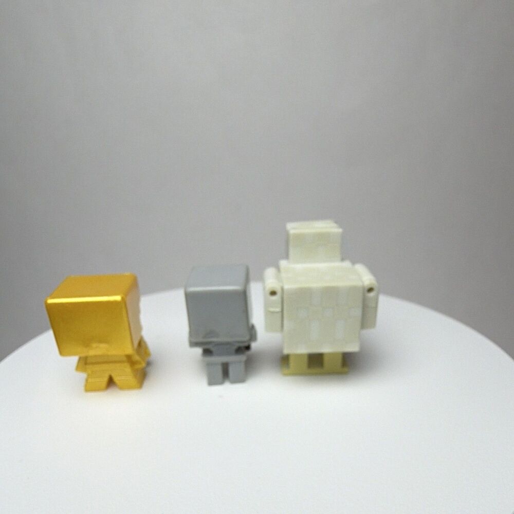 Minecraft Pig & Chicken Mini Figure Set Plastic Multicolor Block Animals - Picture 5 of 5